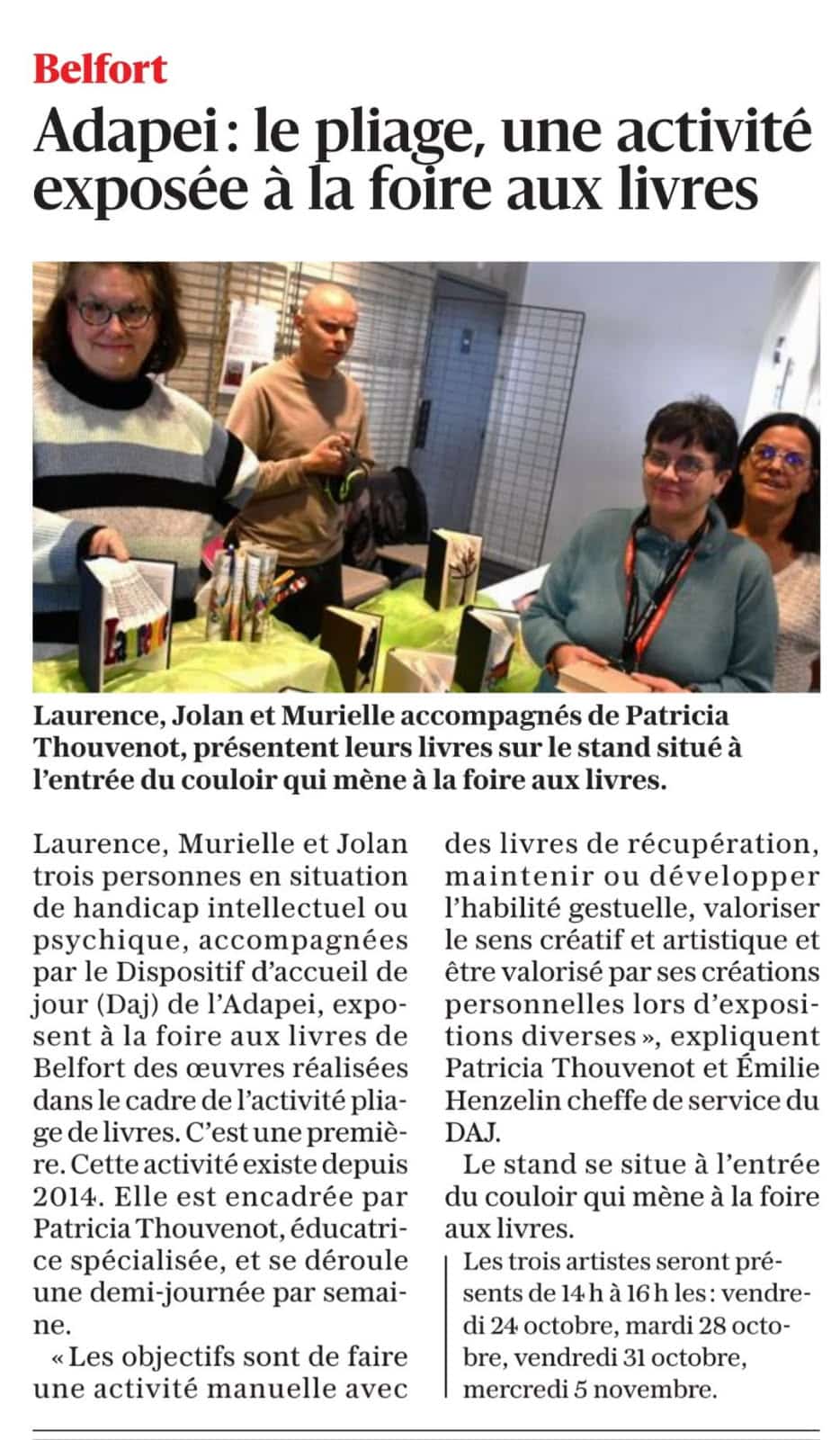 Article Est Républicain - Foire aux livres